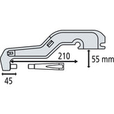 GYS Elektrodenbügel C2 - 8 bar/550 daN - LG 210 mm - standard 019133