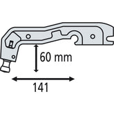 GYS Elektrodenbügel C6 - 8 bar/550 daN - LG 141 mm - standard 019775