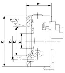 Bernardo Standard-4-Backenfutter DK12-200/D4 21-0833F