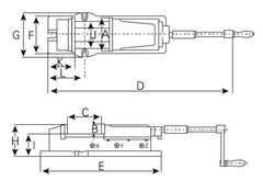 Bernardo Hydraulischer Maschinenschraubstock VH 125 28-2089