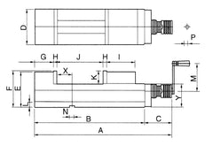 Bernardo NC-Maschinenschraubstock CHV 130 V 28-2126