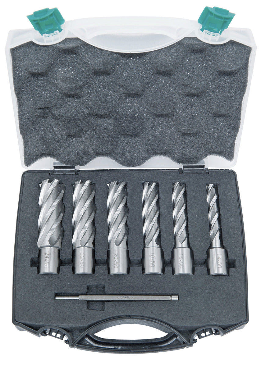 Bernardo HSS-Standard Kernbohrer-Set CDL, 14 - 24 mm, Bohrtiefe 50 mm 41-11040