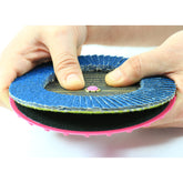 "Eisenblätter 80380 FIX KLETT Cool Top® 115 x 10 mm, Korn 80, Klett, Fächerschleifscheibe"