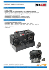 PROMAC BOHRERSCHLEIFMASCHINE JDG-0332