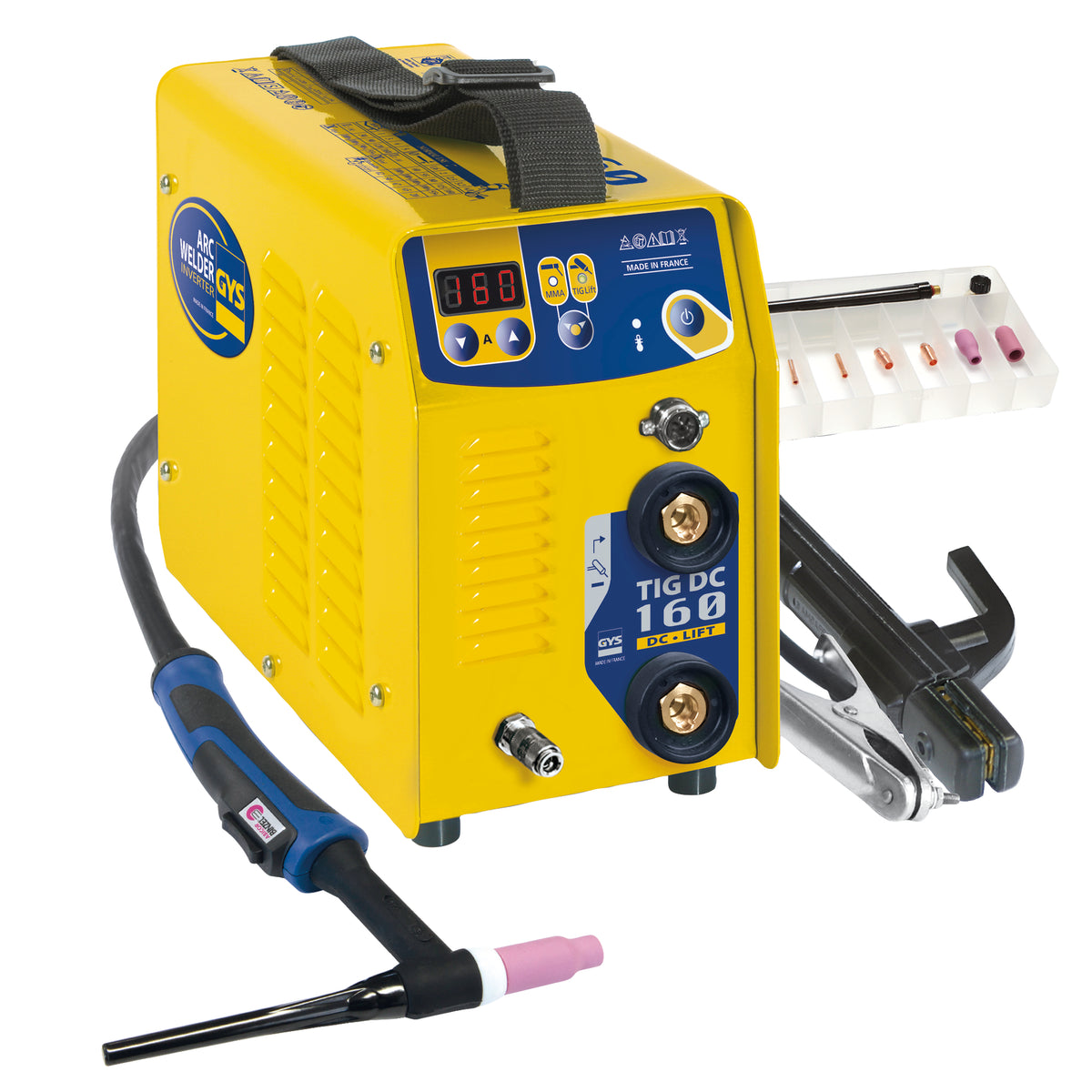 GYS TIG 160 DC LIFT Inverter Set + SR17DB 4 m + E-HAND-Set o. Druckmin 011106