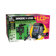 GYS INVERTER 4000 E-Handschweißinverter Set +. Schweißhelm LCD MASTER 11 TRUE COLOR 013315