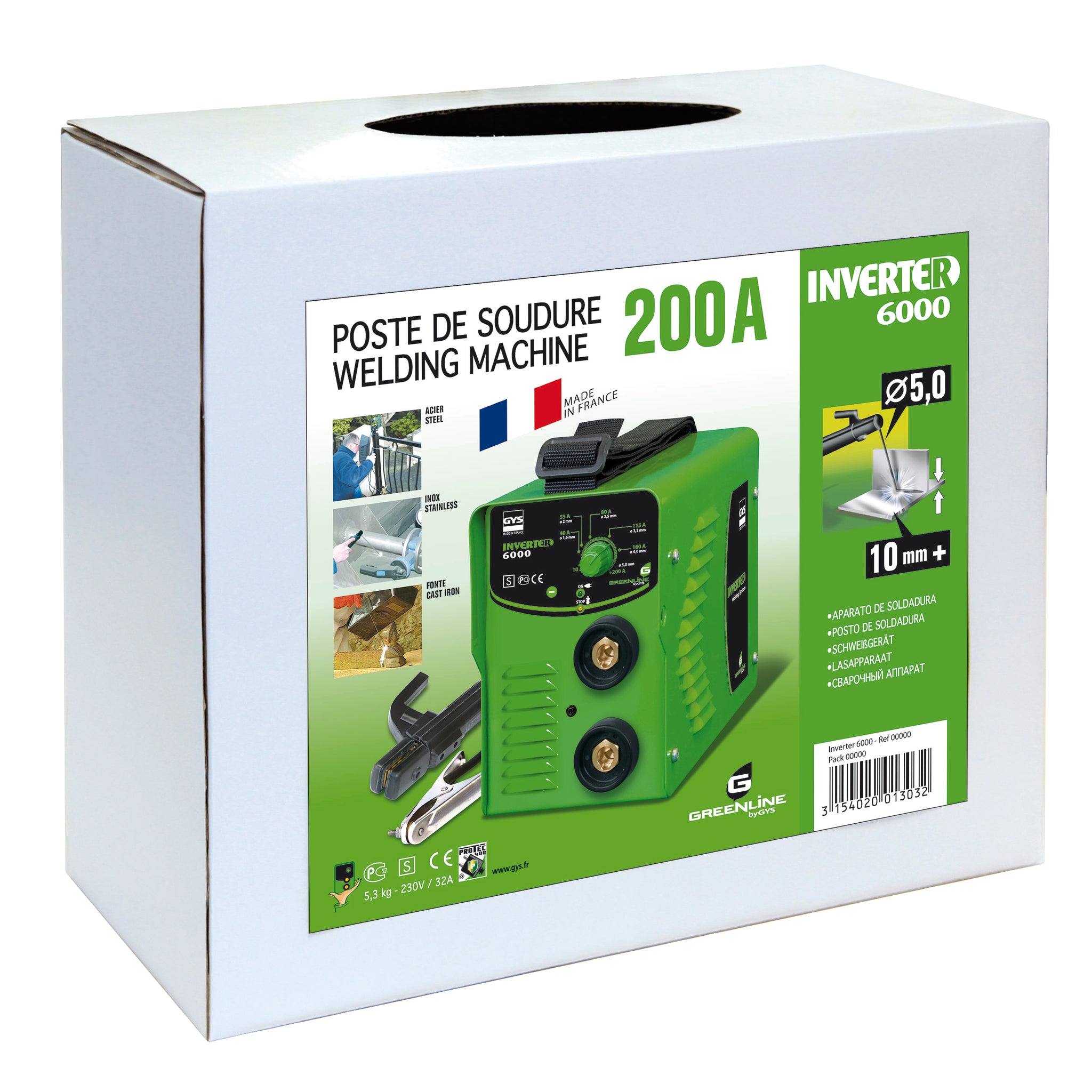 GYS INVERTER 6000 E-Handschweißinverter im Hartschalenkoffer 013391