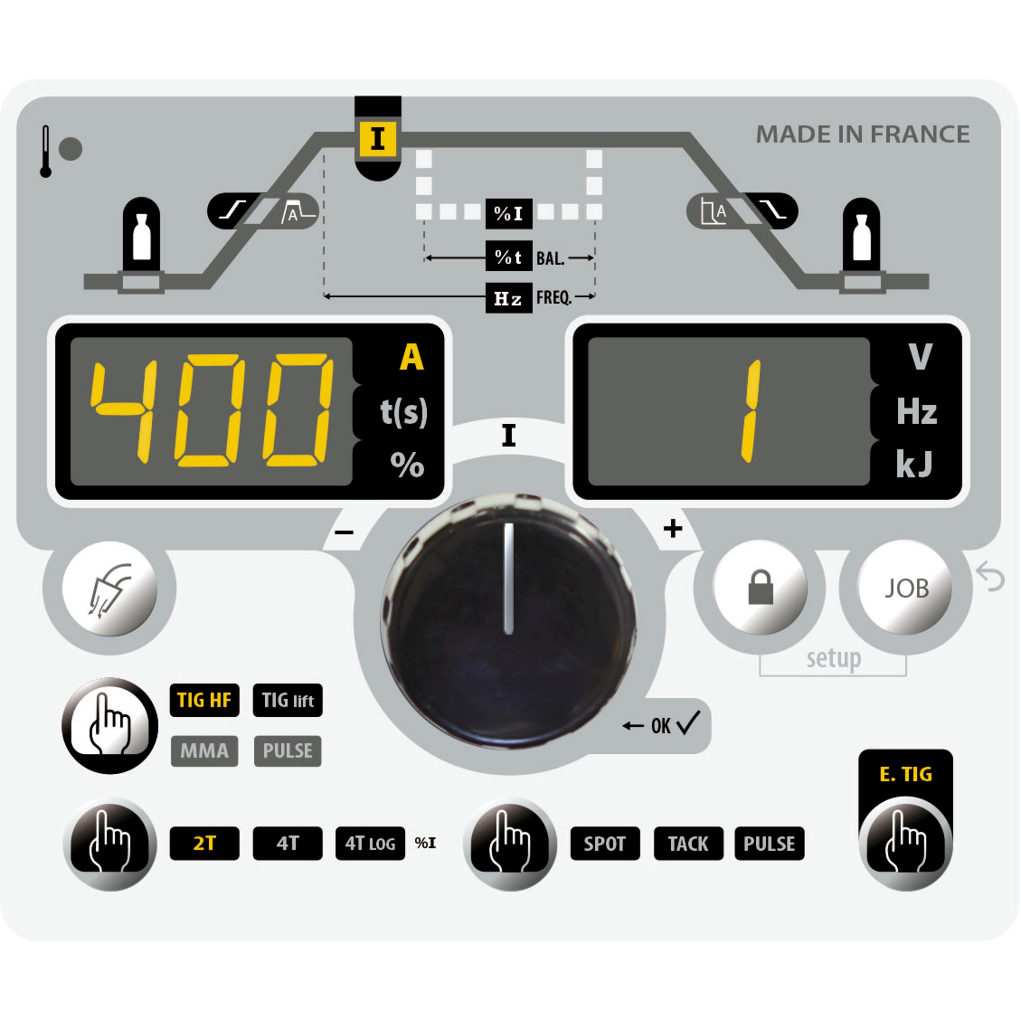 GYS TIG TITAN 400 DC TRI - WIG-Schweißinverter ohne Zubehör 013520