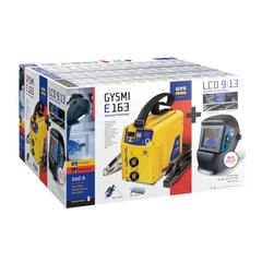 GYS GYSMI E163 E-Handschweißinverter Set + Schweißhelm LCD TECHNO 9/13 TRUE COLOR 013728