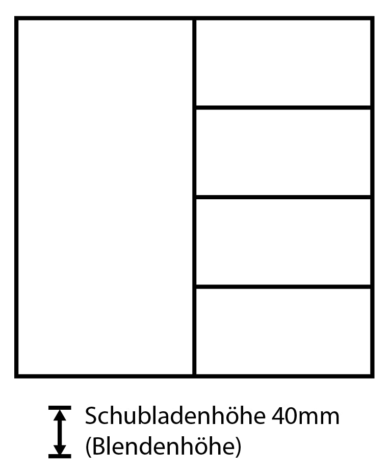 Dringenberg Schubladeneinteilung S7 60/5 019767