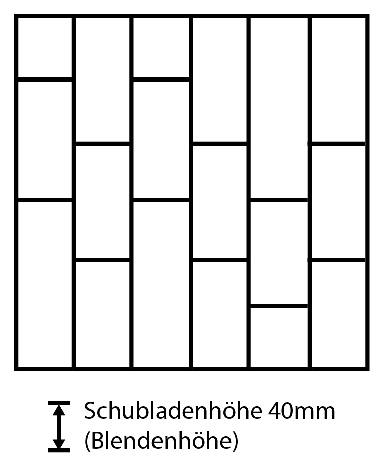 Dringenberg Schubladeneinteilung S7 60/18 019796
