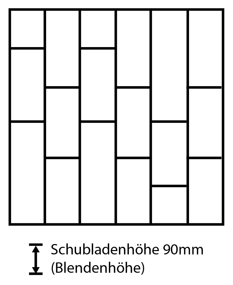 Dringenberg Schubladeneinteilung S7 90/18 019797