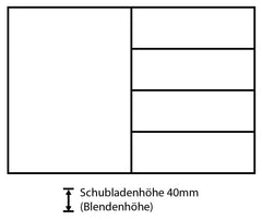 Dringenberg Schubladeneinteilung B7 60/5 019802