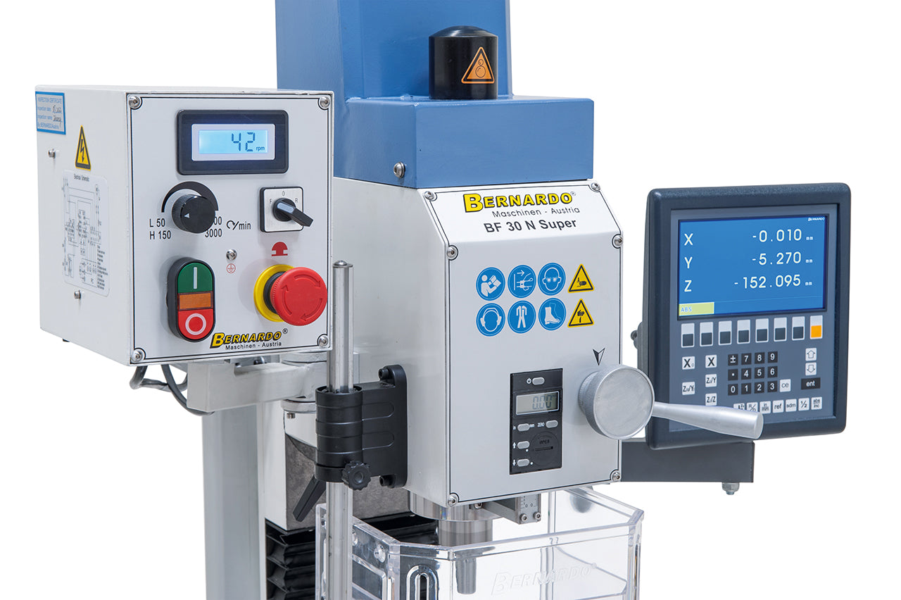 Bernardo BF 30 N Super mit Vorschub inkl. 3-Achs-Digitalanzeige ES-12 V 02-10440