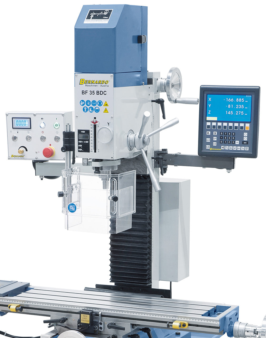 Bernardo BF 35 BDC mit Vorschub inkl. 3-Achs-Digitalanzeige 02-1117