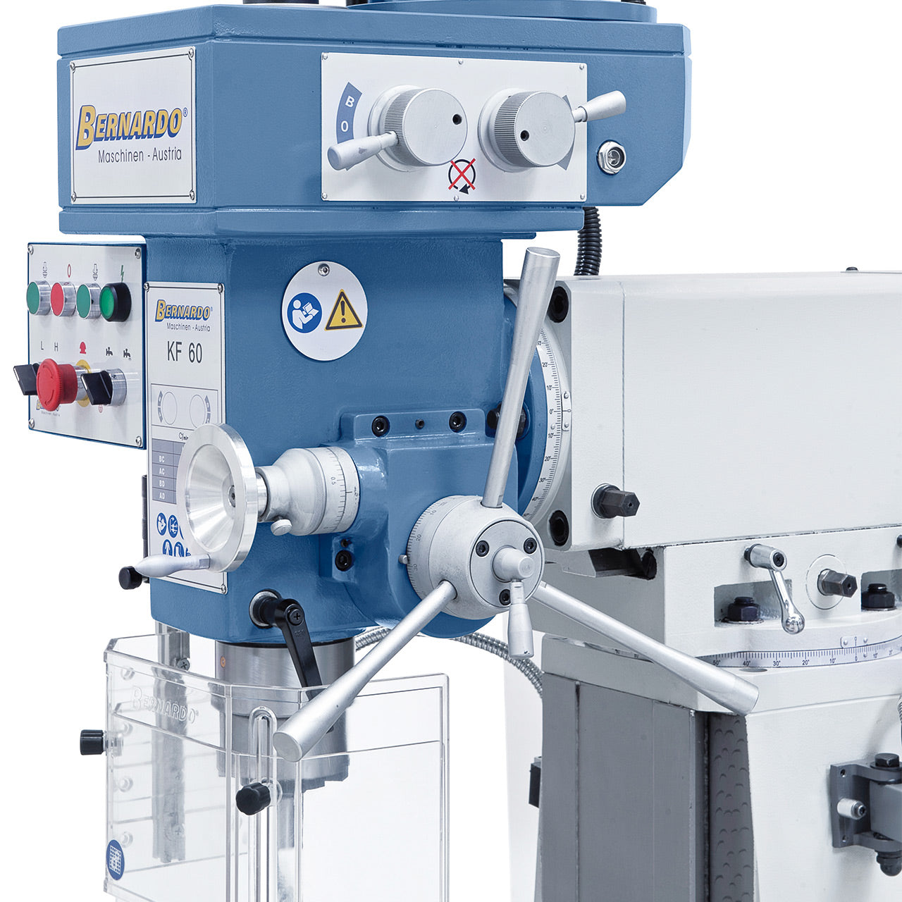 Bernardo KF 60 inkl. 3-Achs-Digitalanzeige ES-12 H und Vorschub für x/y-Achse 02-1161XL