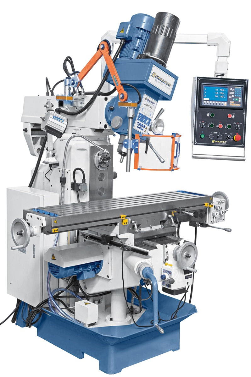 Bernardo UWF 90 inkl. 3-Achs-DRO ES-12 H und pneumat. WK-Klemmung 02-1228XL0