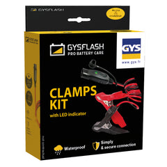 GYS F2-Set - FLASH-Kabel mit Ladestandanzeige/Klemmen - 0,56 m 029149