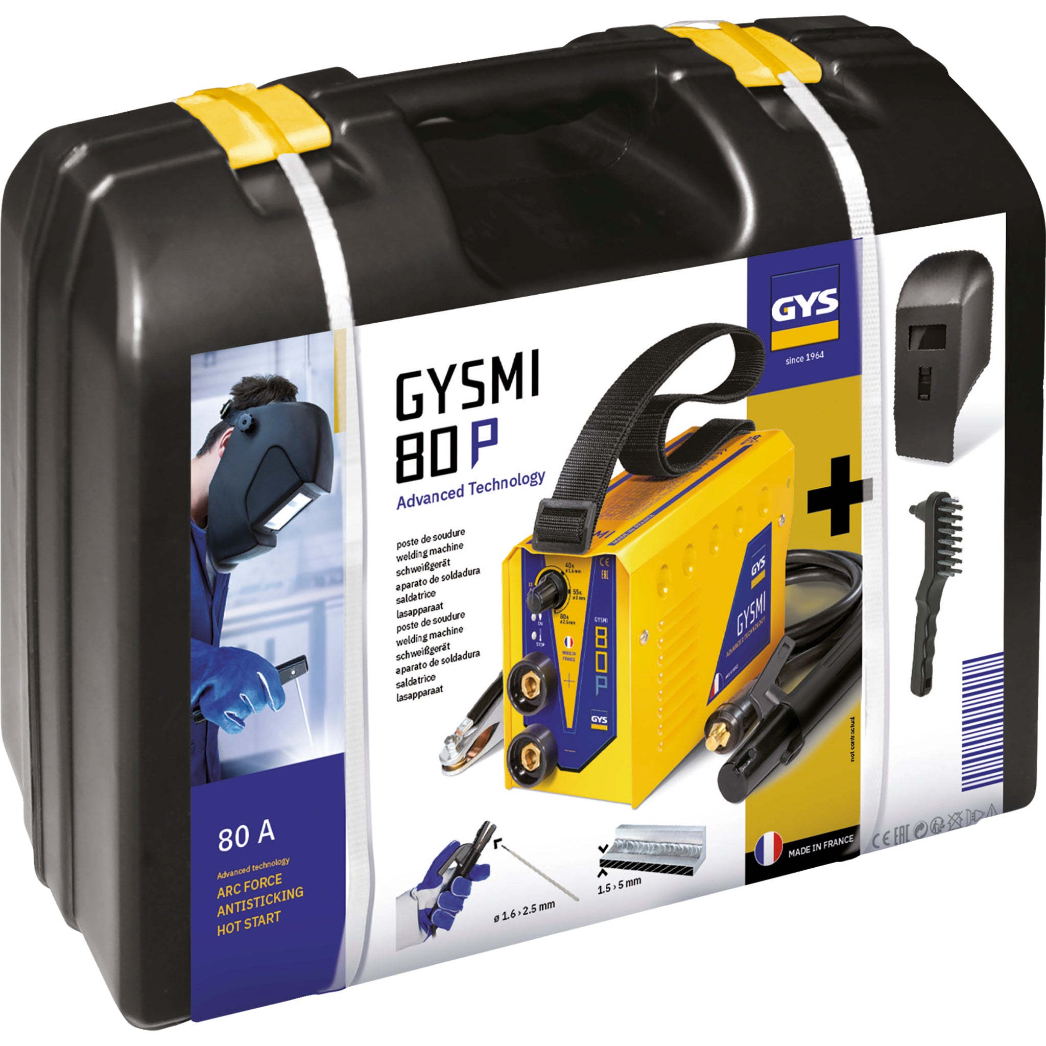 GYS GYSMI 80P E-Handschweißinverter im Hartschalenkoffer 029941