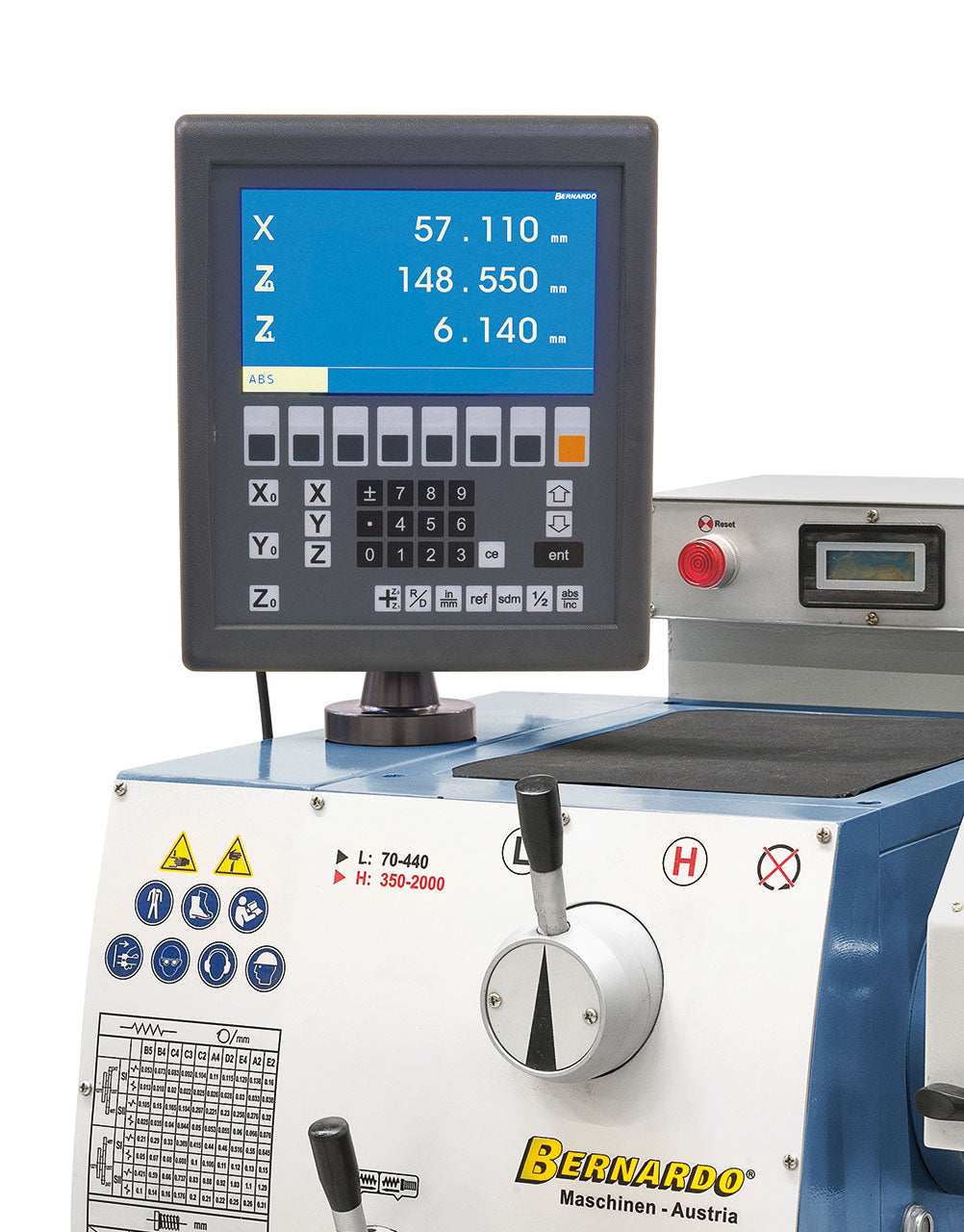 Bernardo Standard 165 V-D inkl. 3-Achs-Digitalanzeige 03-1261