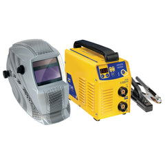 GYS GYSMI E200 FV E-Hand-Inverter Set + Schweißhelm LCD HERMES SILVER 031531