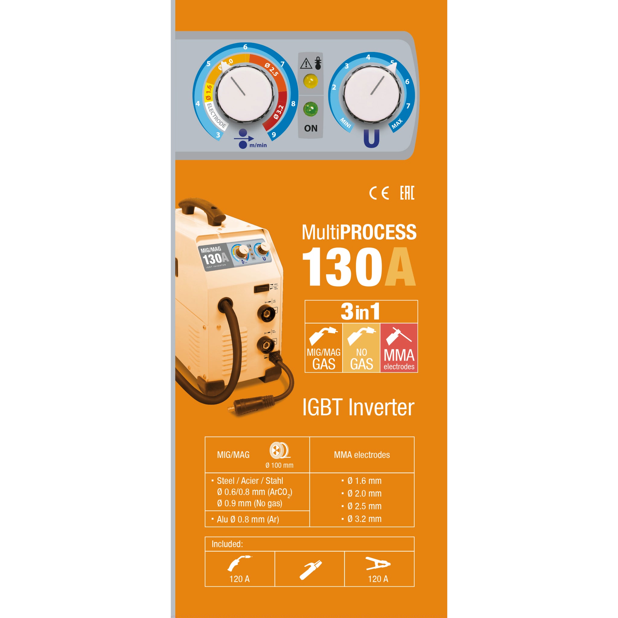 GYS EASYMIG 130 - Mit Zubehör 032231