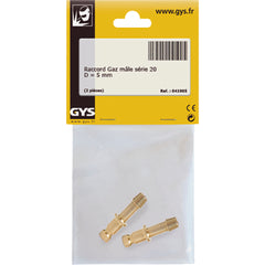 GYS 2x Steckkupplung Gas Ø 5 mm 045705