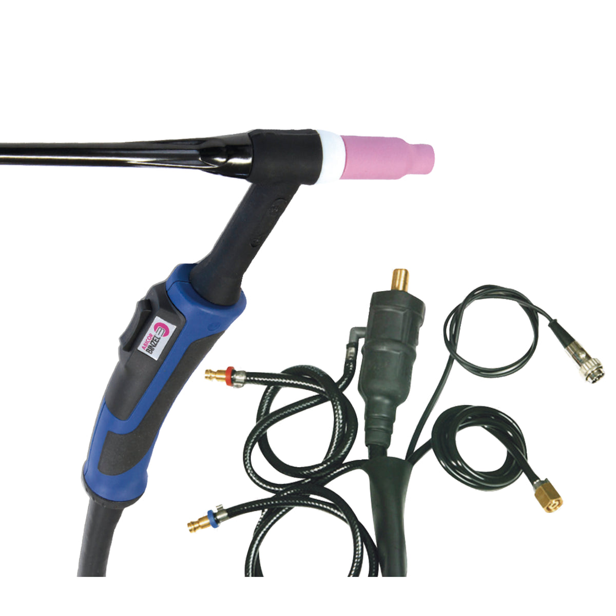 GYS WIG Brenner GRIP SR20 DB mit Wipptaster, wassergek, 4 m, Stecker 35/50 046061