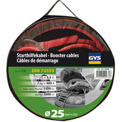 GYS Starthilfekabel DIN 72533 500 A, 3 / 5,5 l, 2 x 3,5 m, 25 mm² 056336