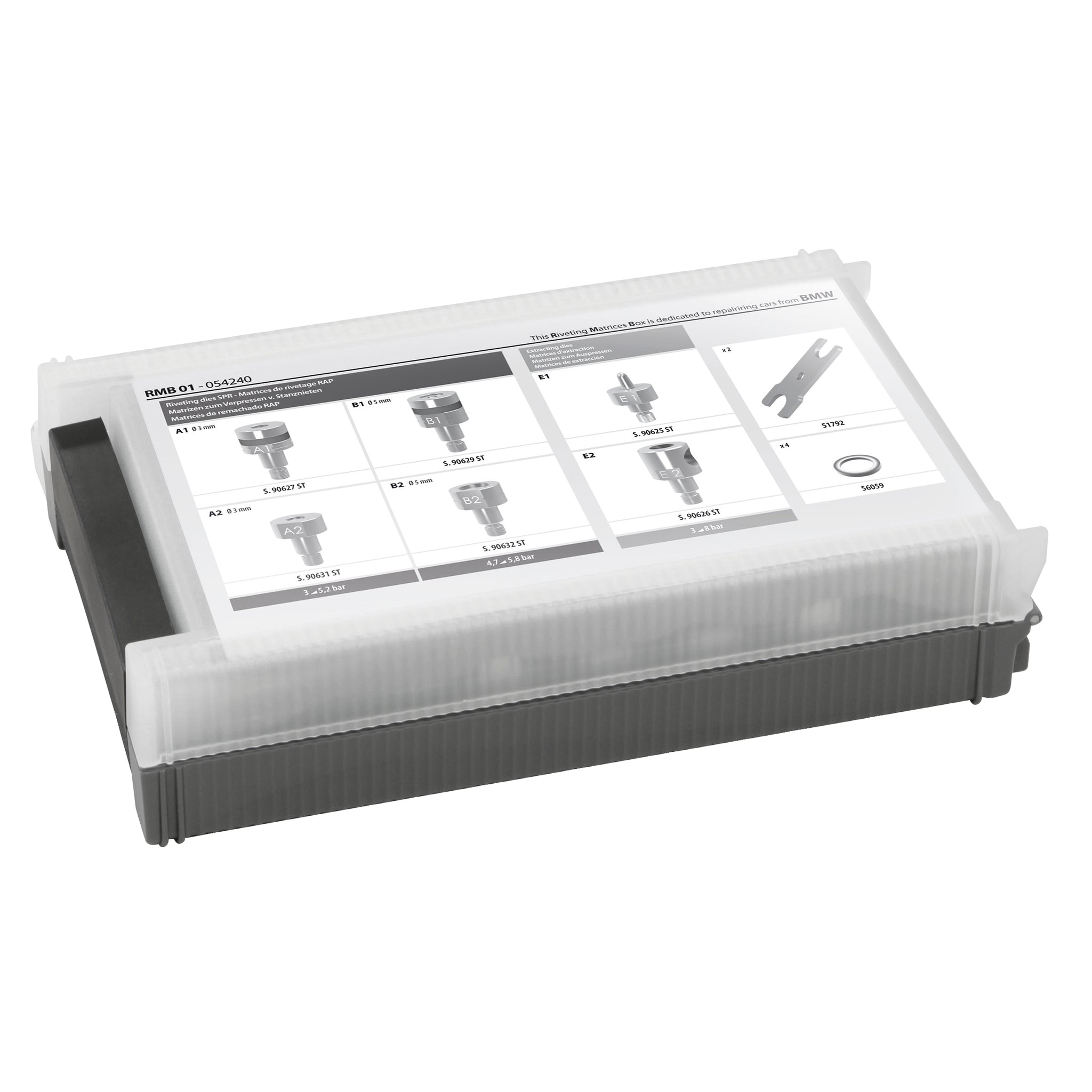 GYS SET MATRIZEN RMB PP 02 (Ford) FÜR STANZNIETGERÄT 8T PUSH-PULL 058835