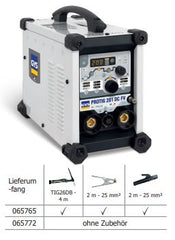 GYS Schweissgerät PROTIG 201 DC HF - mit Zubehör (SR26DB-4m + E-Hand-Set) 065765