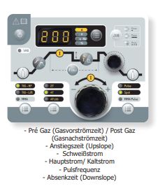GYS Schweissgerät PROTIG 201 DC HF - mit Zubehör (SR26DB-4m + E-Hand-Set) 065765
