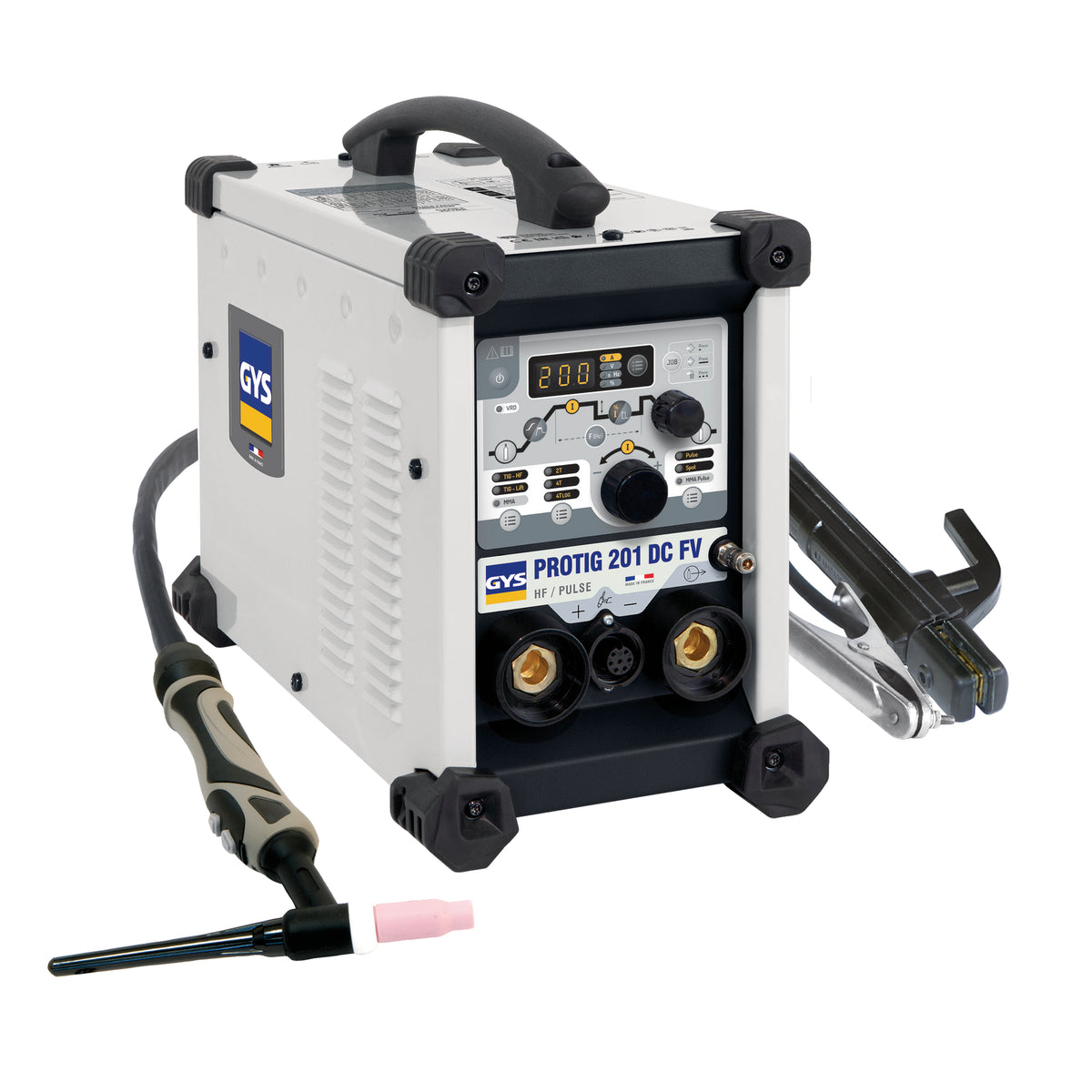 GYS Schweissgerät PROTIG 201 DC HF - mit Zubehör (SR26DB-4m + E-Hand-Set) 065765