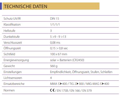 GYS Schweißhelm LCD ERGOTECH+ 5/9 - 9/13 SILVER TRUE COLOR 068650