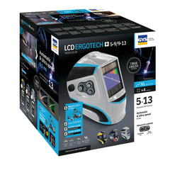 GYS Schweißhelm LCD ERGOTECH+ 5/9 - 9/13 SILVER TRUE COLOR 068650