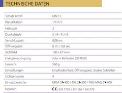 GYS Schweißhelm LCD ERGOTECH+ 5/9 - 9/13 DREAM TRUE COLOR 068674