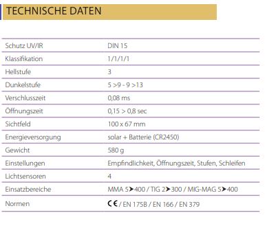 GYS Schweißhelm LCD APOLLO+ 5/9 - 9/13 G TRUE COLOR 068681