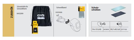 GYS Schweißhelm LCD APOLLO+ 5/9 - 9/13 G TRUE COLOR 068681