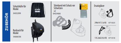 GYS Schweißhelm LCD GYSMATIC FLIP-FLAP GOGGLE 3 TRUE COLOR 068711
