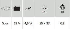 GYS Solaranlage zur Aufrechterhaltung der Ladung 4.5W 072411