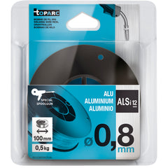 GYS Massivdrahtspule Alu AlSi12, Ø 0,8mm - Plastiktrommel S100 / 0,5Kg 086678