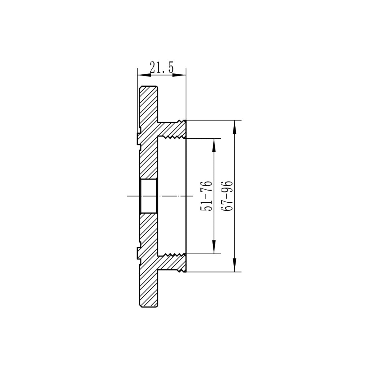 Bernardo Spannfutter M 115 mit Standardbacken Typ A 10-6054