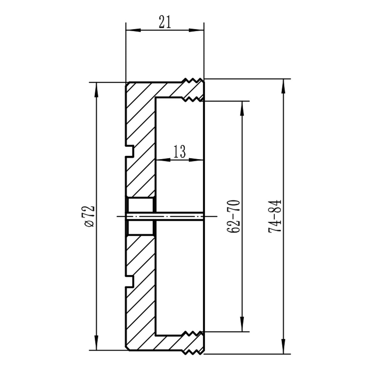 Bernardo Spannfutter-Set Premium M 70 10-5065
