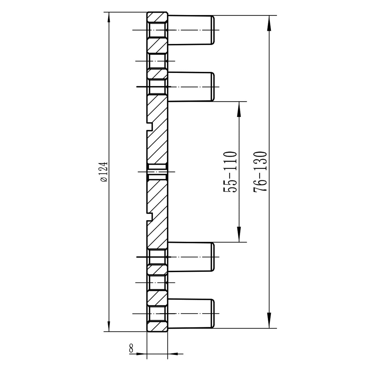 Bernardo Spannfutter-Set Premium M 70 10-5065