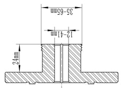 Bernardo Spannzange 25 mm f. Spannfutter M 115 10-60662