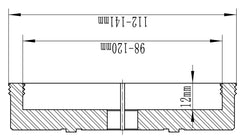 Bernardo Weitspannzange geriffelt innen/außen f. Spannfutter M 115 10-60664