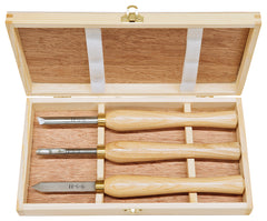 Mini-Drechselmessersatz F, HSS, 3-tlg. 10-7007