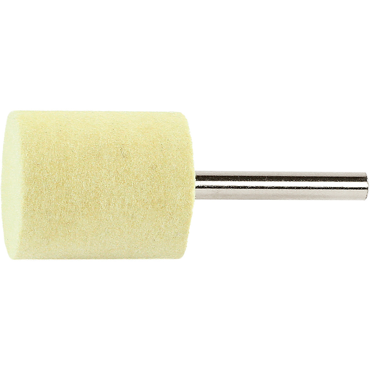 Eisenblätter 10021 MINI MAX® Filz Polierstift 30 x 35 mm, 6 mm Stahlschaft, Merino, zylindrisch