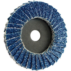 Eisenblätter 10138 MINI FIX Cool Top® 63 mm, Korn 80, Klett, Fächerschleifscheibe
