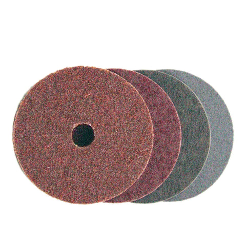 Eisenblätter 10151 MINI FIX SC Vlies Scheibe 60 mm, Grob (Vliesfarbe braun), Klett